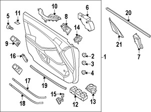 Foto de Switch de Memoria de Asiento Original para Kia Optima 2011 2012 2013 2014 2015 2016 Marca KIA Nmero de Parte 932502T000MB2