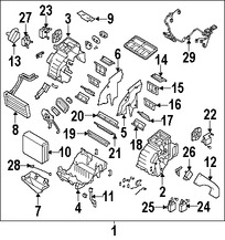 Foto de Mando de la Compuerta Mezcladora Original para Kia Amanti 2007 2008 2009 Marca KIA Nmero de Parte 972693F100