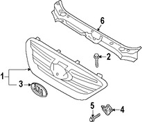 Foto de Deflector de aire soporte de radiador Original para Kia Rondo 2007 2008 2009 2010 Marca KIA Nmero de Parte 863611D050