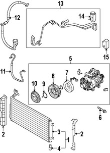 Foto de Manguera de succin Refrigerante Aire Acondicionad Original para Kia Rondo 2007 2008 2009 Marca KIA Nmero de Parte 977631D200