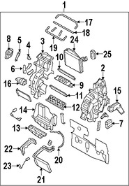 Foto de Sello de Nucleo de Calefaccin Original para Kia Rondo 2007 2008 2009 2010 Marca KIA Nmero de Parte 972471D000