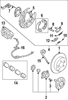 Foto de Pasador de Resorte de Retenci�n  Original para Kia Rondo 2007 2008 2009 2010 Marca KIA N�mero de Parte 583231D000