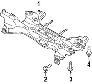 Foto de Tornillo de Brazo de Control de Suspension Original para Kia Soul Marca KIA Nmero de Parte 545612E100