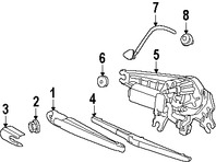 Foto de Motor Limpiaparabrisas Vidrio Trasero Original para Kia Soul 2010 2011 2012 2013 Marca KIA Nmero de Parte 987102K000