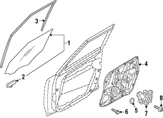 Foto de Cristal de Puerta Original para Kia Soul 2014 2015 2016 Marca KIA Nmero de Parte 82420B2000