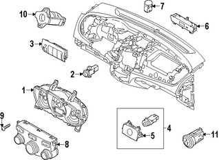 Foto de Sensor de Temperatura del Aire de la Cabina Original para Kia Forte Kia Forte Koup Marca KIA Nmero de Parte 972701F100