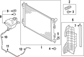 Foto de Deflector de aire soporte de radiador Original para Kia Forte Koup Kia Forte5 Marca KIA Nmero de Parte 29134A7700