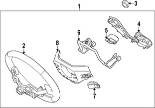 Foto de Interruptor Control de Crucero Original para Kia Forte Koup Kia Forte5 Kia Forte Marca KIA Nmero de Parte 96710A7200K3S