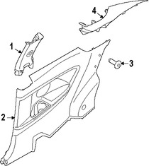 Foto de Panel / guardafango posterior lateral Original para Kia Forte Koup 2014 2015 2016 Marca KIA Nmero de Parte 85510A7200WK