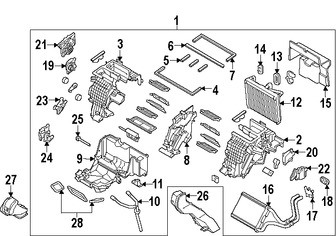 Foto de Mando de la Compuerta Mezcladora Original para Kia K900 2015 2016 2017 Marca KIA Nmero de Parte 971593T000