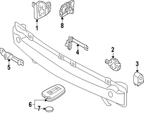 Foto de Control Remoto Inalmbrico Puerta y Alarma Original para Kia K900 2015 2016 2017 Marca KIA Nmero de Parte 954403T300