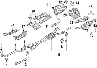 Foto de Silenciador Original para Kia K900 2016 2017 Marca KIA N�mero de Parte 287113T510