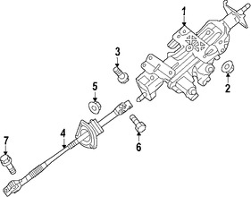 Foto de Columna de Direccion Original para Kia K900 2015 2016 2017 Marca KIA Nmero de Parte 563003T200