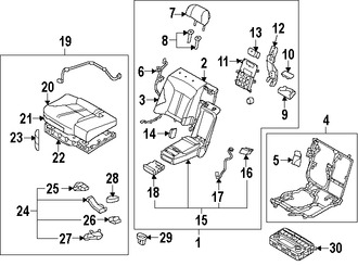 Foto de Apoyabrazos del Asiento Original para Kia K900 2016 2017 Marca KIA Nmero de Parte 899003TMA0KEH