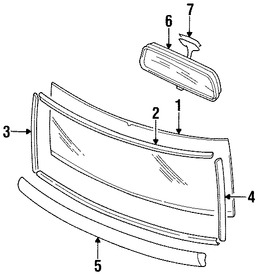 Foto de Espejo retrovisor interior Original para Land Rover Discovery Marca LAND ROVER Nmero de Parte AWR2146