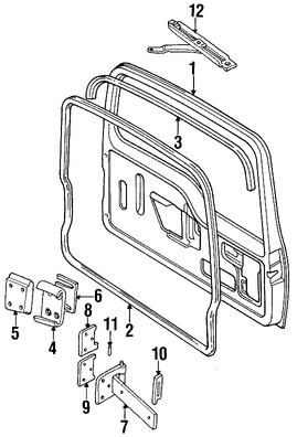 Foto de Freno de puerta Original para Land Rover Discovery Marca LAND ROVER Nmero de Parte ALR9290