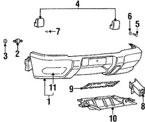 Foto de Tornillo de cubierta de parachoques Original para Land Rover Discovery Land Rover Range Rover Land Rover Freelander Land Rover Range Rover Sport Marca LAND ROVER Parte #FS106167L