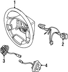 Foto de Aro de Claxon / Bocina Original para Land Rover Discovery 1999 2000 2001 2002 2003 2004 Marca LAND ROVER Nmero de Parte QTN100270