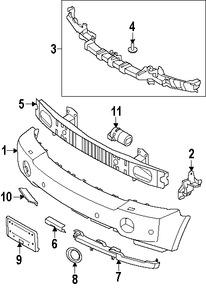 Foto de Cubierta del parachoques Original para Land Rover Range Rover 2006 2007 2008 2009 Marca LAND ROVER N�mero de Parte DPB500921LML