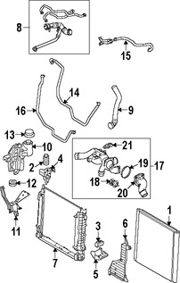 Foto de Manguera de Rebose Refrigerante de Motor Original para Land Rover Range Rover 2006 2007 2008 2009 Marca LAND ROVER Nmero de Parte PCH502331