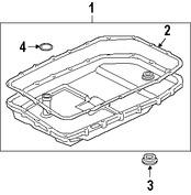 Foto de Empacadura del Crter Transmision Automatica Original para Land Rover LR3 Land Rover Range Rover Land Rover Range Rover Sport Land Rover Marca LAND ROVER Parte #TGK500010