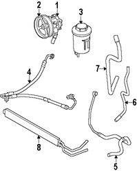 Foto de Enfriador Direccin Asistida Original para Land Rover Range Rover Marca LAND ROVER Nmero de Parte QGC500171