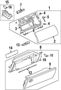 Foto de Guantera Original para Land Rover Range Rover 2007 2008 Marca LAND ROVER Nmero de Parte FFB501660PVA