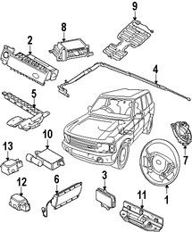 Foto de Mdulo de control del Air Bag Original para Land Rover Range Rover Marca LAND ROVER Nmero de Parte HGI000010