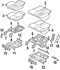 Foto de Cobertor de bisagra de asiento Original para Land Rover Range Rover Marca LAND ROVER Nmero de Parte LR017900