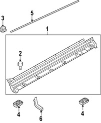 Foto de Protector de Estribo Original para Land Rover Range Rover Marca LAND ROVER N�mero de Parte LR018383