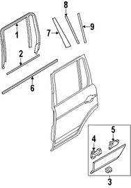 Foto de Protector contra Intemperie Cristal de Puerta Original para Land Rover Range Rover Marca LAND ROVER Nmero de Parte CGE500730