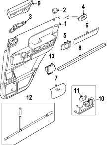 Foto de Protector contra Intemperie Cristal de Puerta Original para Land Rover Range Rover 2007 2008 2009 2010 2011 2012 Marca LAND ROVER Nmero de Parte LR012118