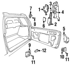 Foto de Motor Accionadro de Cerradura del Baul Original para Land Rover Freelander 2003 2004 2005 2002 Marca LAND ROVER Nmero de Parte ALR8702