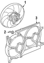 Foto de Cubierta de ventilador de enfriamiento del motor Original para Land Rover Freelander 2002 2003 2004 2005 Marca LAND ROVER Nmero de Parte PGK100530