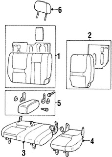 Foto de Cojin de Asiento Original para Land Rover Freelander 2002 2003 Marca LAND ROVER Nmero de Parte HLF000440PUY