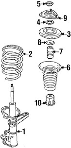Foto de Aislante de Muelle Original para Land Rover Freelander 2002 2003 2004 2005 Marca LAND ROVER Nmero de Parte RNC000010