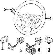 Foto de Aro de Claxon / Bocina Original para Land Rover Freelander 2003 2004 2005 Marca LAND ROVER Nmero de Parte XPD000020PUY