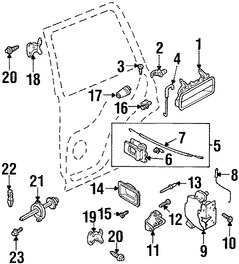 Foto de Freno de puerta Original para Land Rover Freelander 2002 2003 2004 2005 Marca LAND ROVER Nmero de Parte BFH490010