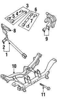 Foto de Muon de Suspensin Original para Land Rover Freelander 2002 2003 2004 2005 Marca LAND ROVER Nmero de Parte RLH000020