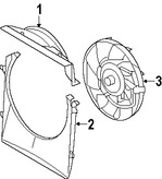 Foto de Cubierta de ventilador de enfriamiento del motor Original para Land Rover LR3 Land Rover Range Rover Sport Land Rover Marca LAND ROVER Nmero de Parte LR016206