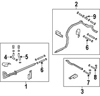 Foto de Conjunto de Mangueras de Calentador Original para Land Rover LR3 2005 2006 2007 2008 2009 Marca LAND ROVER Nmero de Parte JHB501790