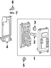 Foto de Caja de Fusibles Original para Land Rover LR3 Land Rover Range Rover Sport Marca LAND ROVER Nmero de Parte YQE500420SW