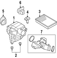 Foto de Arandela de la carcasa del filtro de aire Original para Land Rover LR3 Land Rover Range Rover Land Rover  Land Rover Range Rover Sport Marca LAND ROVER Parte #PJQ500012