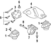 Foto de Soporte de Montura del motor Original para Land Rover LR3 Land Rover Range Rover Sport Marca LAND ROVER Nmero de Parte KKU500610