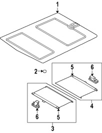 Foto de Cristal del Techo Corredizo Original para Land Rover LR3 Land Rover Marca LAND ROVER Nmero de Parte LR056228