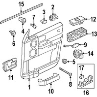 Foto de Manija interior de puerta Original para Land Rover LR3 2005 2006 2007 2008 2009 Marca LAND ROVER Nmero de Parte FVC500380WWE