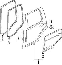 Foto de Carcasa de puerta Original para Land Rover LR3 Land Rover Marca LAND ROVER Nmero de Parte BFA780190