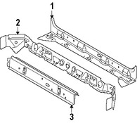 Foto de Travesano Plataforma de Piso Original para Land Rover LR3 Land Rover Marca LAND ROVER Nmero de Parte AQA780050