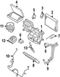 Foto de Nucleo del evaporador del aire acondicionado Original para Land Rover Range Rover Sport Land Rover LR3 Marca LAND ROVER Nmero de Parte JQB500010