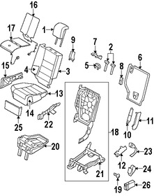 Foto de Almohadilla Calentadora de Asiento Original para Land Rover Range Rover Sport Marca LAND ROVER Nmero de Parte HVD500100